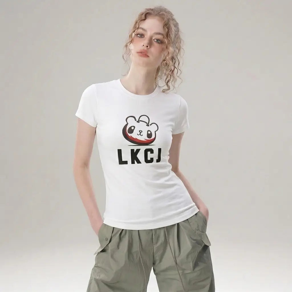 LKCJ Unisex Summer 100% Cotton Short Sleeve T-Shirt